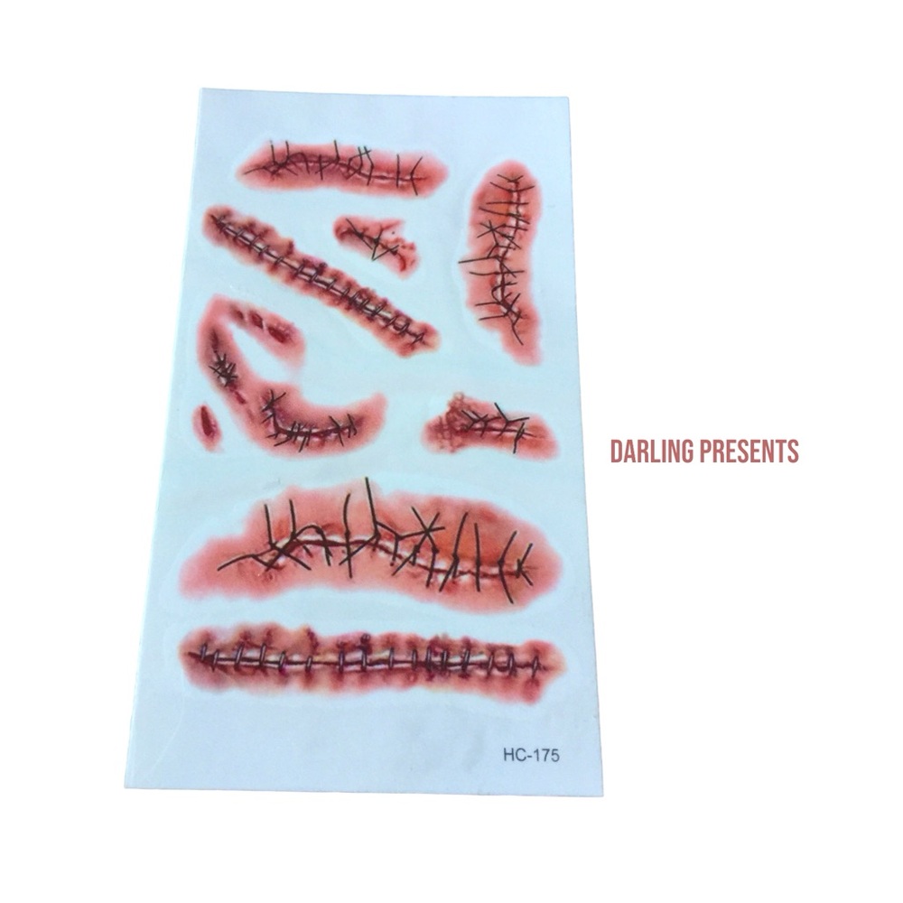 Flash Temporary Scars Tattoos 2 Pack